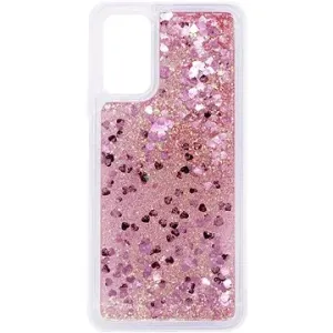 iWill Glitter Liquid Heart Case pro Xiaomi POCO M3 Pink