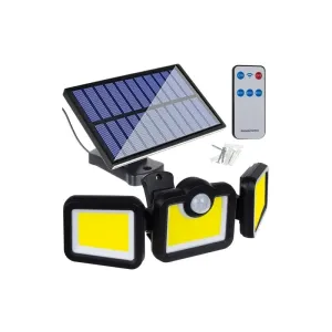 Svítidlo solární reflektor 171 LED s venkovním panelem Izoxis 00019440