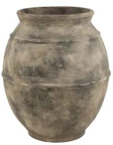 Šedo-hnědá antik keramická dekorační váza Vintage - Ø 68*80cm 17887 #3624129
