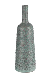 Růžová skleněná perleťová váza Favaro M - Ø 15*13 cm 5950695