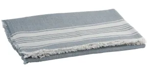 Modro - bílý bavlněný pléd  Stripes - 130*170 cm 3071