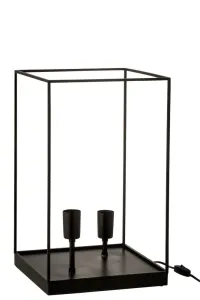 Lampa z černého kovového rámu Tilde L - Ø 30,5*50,5 cm 2977