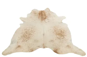 Bílo-hnědý koberec z hovězí kůže Cowhide salt pepper - 200*0,5*240cm/3-4m² 18697