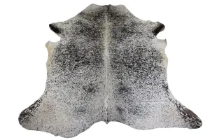 Bílo-černý koberec z hovězí kůže Cowhide salt pepper - 200*0,5*240cm/3-4m² 18696 #3624207