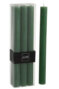 Světle zelené stolní dlouhé svíčky (6 ks) - 7*4,5*24 cm 80540