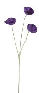 Fialová umělá dekorativní květina Vlčí mák - 15*7*50 cm 93039 fialová #4651013
