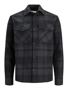 Jack&Jones Pánská košile JPRROY Comfort Fit 12241533 dark grey melange XXL