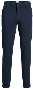 Jack&Jones Pánské kalhoty JJIMARCO JJDAVE Slim Fit 12174309 Navy Blazer 29/32