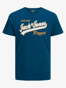 Jack & Jones Logo Triko Modrá #4841341