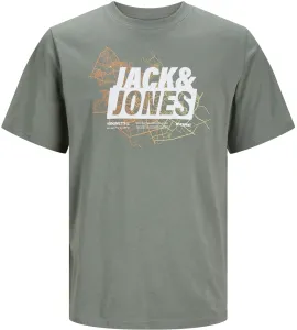 Jack&Jones Pánské triko JCOMAP Regular Fit 12252376 Agave Green XL