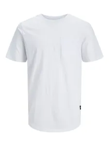 Jack&Jones Pánské triko JJENOA Long Line Fit 12210945 White XL