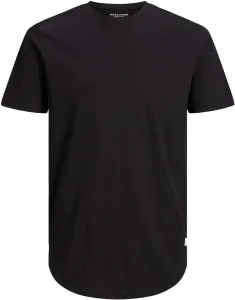 Jack&Jones Pánské triko JJENOA Long Line Fit 12113648 Black XL