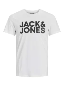 Jack&Jones Pánské triko JJECORP Slim Fit 12151955 White XL