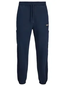 Nadměrná velikost: Jack & Jones, Joggingové kalhoty s nakládanými kapsami na bočních pruzích Námořnická Modrá