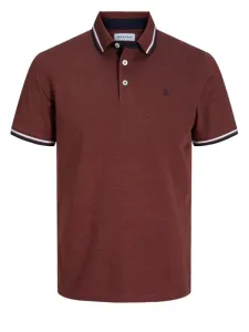 Nadměrná velikost: Jack & Jones, Tričko polo z čisté bavlny červená #5286322