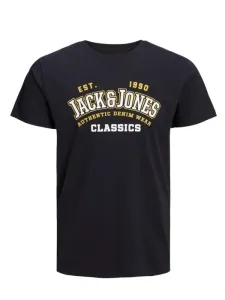 Nadměrná velikost: Jack & Jones, Tričko s natištěným logem na hrudi Námořnická Modrá #5245711