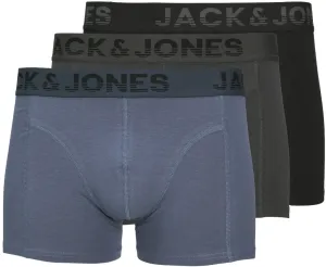 Jack&Jones 3 PACK - pánské boxerky JACSHADE 12250607 Black M
