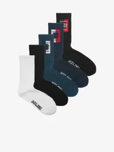 Jack & Jones Color Ponožky 5 párů Černá