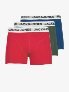 Jack & Jones Rikki Boxerky 3 ks Červená #3651547