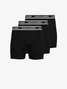 Jack & Jones Solid Boxerky 3 ks Černá #4841266