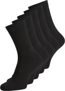 Jack&Jones 5 PACK - pánské ponožky JACJENS 12113085 Black