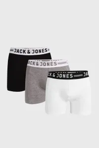 Jack&Jones 3 PACK - pánské boxerky 12081832 Light Grey Melange XL