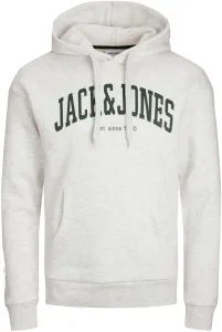 Jack&Jones Pánská mikina JJEJOSH Relaxed Fit 12236513 White Melange L