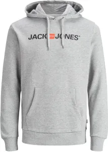 Jack&Jones Pánská mikina Regular Fit JJECORP 12137054 Light Grey Melange L
