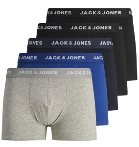 Jack&Jones 5 PACK - pánské boxerky JACBASIC 12173776 Black M