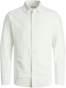 Jack&Jones Pánská košile JJELINEN Slim Fit 12248579 White L