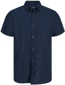 Jack&Jones Pánská košile JJESUMMER Comfort Fit 12248383 Navy Blazer XL