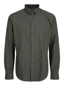 Jack&Jones Pánská košile JPRBLABELFAST Comfort Fit 12239027 Olive Night M