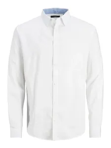 Jack&Jones Pánská košile JPRBLABELFAST Comfort Fit 12239027 White L