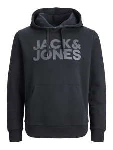 Jack&Jones Pánská mikina JJECORP Regular Fit 12152840 Black/Large Prin L
