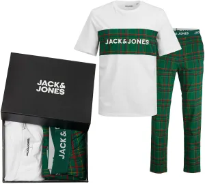 Jack&Jones Pánské pyžamo JACJJ Standard Fit 12246380 White S