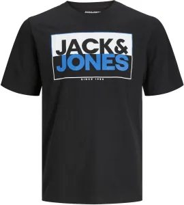 Jack&Jones Pánské triko JCOBOX Standard Fit 12248123 Black L
