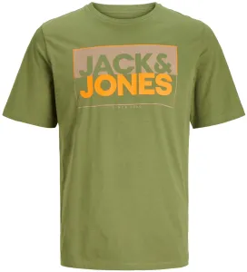 Jack&Jones Pánské triko JCOBOX Standard Fit 12248123 Olive Branch L