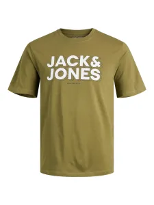 Jack&Jones Pánské triko JCOSPACE Standard Fit 12243940 olive branch L