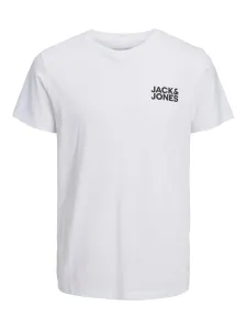 Jack&Jones Pánské triko JJECORP Slim Fit 12151955 White/Small S