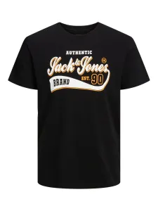 Jack&Jones Pánské triko JJELOGO Standard Fit 12233594 Black L