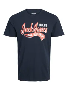 Jack&Jones Pánské triko JJELOGO Standard Fit 12233594 Navy Blazer S