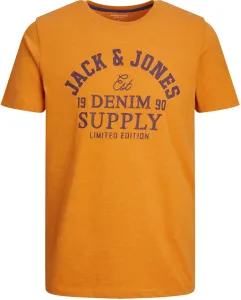 Jack&Jones Pánské triko JJELOGO Standard Fit 12238252 Desert Sun L