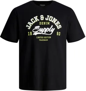 Jack&Jones Pánské triko JJELOGO Standard Fit 12246690 Black XL
