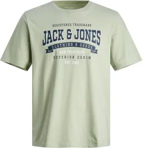 Jack&Jones Pánské triko JJELOGO Standard Fit 12246690 Desert Sage XL