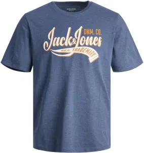 Jack&Jones Pánské triko JJELOGO Standard Fit 12246690 Ensign Blue L