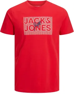 Jack&Jones Pánské triko JJMARIUS Regular Fit 12235210 True Red S