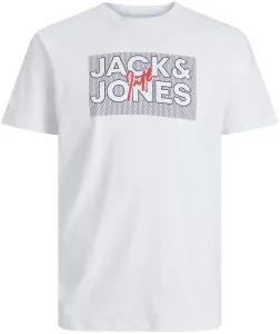 Jack&Jones Pánské triko JJMARIUS Regular Fit 12235210 White L