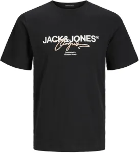 Jack&Jones Pánské triko JORARUBA Standard Fit 12255452 Black XXL