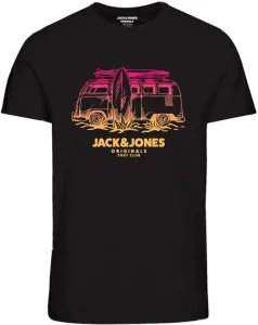 Jack&Jones Pánské triko JORARUBA Standard Fit 12258057 Black L