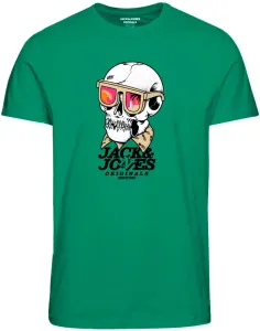 Jack&Jones Pánské triko JORBONEY Standard Fit 12245199 Holly Green L
